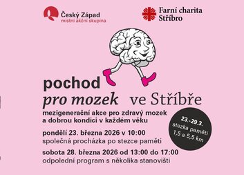Pochod pro mozek ve Stříbře nabídne zajímavý program na sobotní odpoledne